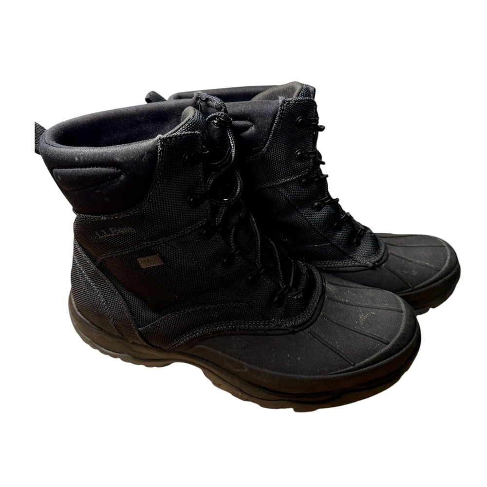 LL Bean Storm Chaser Boots‎ Waterproof Tek 2.5 Primaloft Black 14 Men's